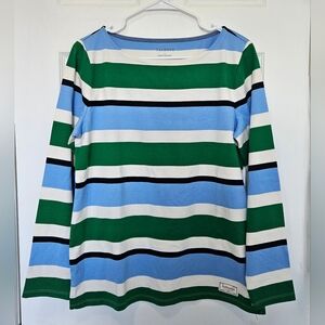 NWT Talbots Striped Cotton Top Medium
